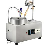 Gem Faceting Machine, 180W Gemstone Faceting Machine Faceted Manipulator Led Light Water Pump 2800RPM Flat Gemstone Processing Jade Angle Polisher