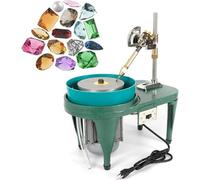 Gem Faceting Machine 180W - Jade Polisher Grinder Buffer 2800RPM with Faceted Manipulator for Jewelry Polishing