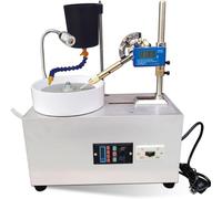 Gem Faceting Machine 180W with Digital Display & Water Pump, 2800RPM Grinder for Gemstone Grinding and Jewelry Polishing, Flat Lapidary Tool