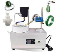 Gem Faceting Machine, 220V 180W Jade Grinding Polishing Machine with Digital Display for Precise Jewelry Making
