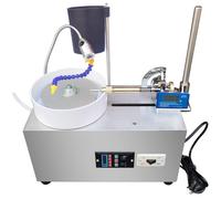 Gem Faceting Machine, 220V 180W Jewelry Flat Grinder Jade Grinding Polishing Machine, Rock Jewel Angle Polisher with Digital Display Manipulator and Water Pump 0-3000rpm (Adjustable)