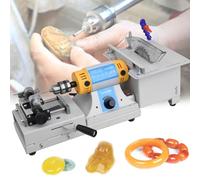 Gem Faceting Machine, 750W Multifunctional Grinder Polisher Kit, 800-10000RPM, Ideal for Cutting and Polishing Jade, Stone, Crystal - Jewelry Lapidary Tool