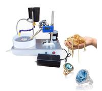 Gem Faceting Machine - Adjustable Jewelry Polisher with Diamond Flat Grind Disk for Gemstone Cutting, Grinding and Polishing - 110V