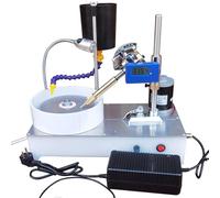 Gem Faceting Machine Gemstone Grinding Faceting Machine Faceted Gem Polishing Machine Jewelry Polisher Flat Grinder Lapidary Machine 2800RPM 120W (Digital Display)