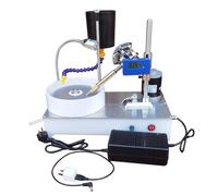 Gem Faceting Machine, Jade Grinding and Polishing Machine with 6-Inch Polishing Disc, Max 2800 RPM Speed for Jewelry Processing