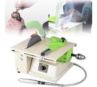 Gem Faceting Machine, Jewel Polishing and Grinding Machine, 500-7000RPM Integrated Jade Stone Cutting with Mechanical Handle for Jewelry and Gem Cutting