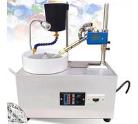 Gem Faceting Machine with LED Light, Water Pump, 0-3000 RPM, Flat Gemstone Processing, Jade Angle Polisher, Stainless Steel, Includes Faceted Manipulator
