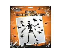 Gem Imports 1x Hanging Skeleton Decoration | Halloween Accessories And Decoration Horror Sticker Hangings