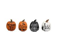 Gem Imports Assorted Pumpkin with Slogan Halloween Ornament Decoration 10cm