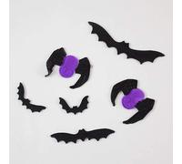 Gem Imports Bats And Spiders Halloween Gel Stickers Window Decorations