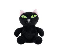 Gem Imports Black Cat Plush Squeaky Dog Toy, Soft Pet Chew & Fetch Toy with Built In Squeaker, Cute Character for Puppies & Dogs, Seasonal Playtime Accessory