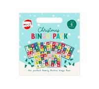 Gem Imports Christmas Bingo Game Pack - Festive Family Board Game with Cards, Counters & Call-Outs - Holiday Party Game for Kids & Adults, Up to 6 Players