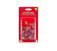 Gem Imports Christmas Fairy Lights Window Suction Hooks, 20 Pack 20mm