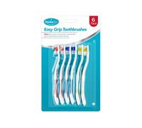 Gem Imports DentaGlo Easy Grip Toothbrushes - Pack of 6