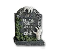 Gem Imports Don't Wake The Dead Gravestone Halloween Decoration 20cm