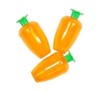 Gem Imports Easter Carrot Shaped Reusable Refillable Decorative Plastic Egg Holders 10cm - Pack of 3