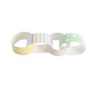 Gem Imports Easter Character Paper Chains - Pack of 60 Bunny, Chick & Flower Paper Chain Strips for Easter Crafts & Party Decorations
