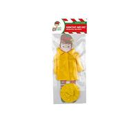 Gem Imports Elf Raincoat & Hat - Yellow Elf Outfit with Matching Hat - Fun Christmas Elf Clothes for Naughty Elf Dolls, Props & Festive Displays
