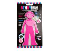 Gem Imports Flexible Novelty Reading Lamp | Portable Light Up Man | Study, Work, Repair, Craft & Bookmark Holder (Pink)