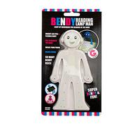 Gem Imports Flexible Novelty Reading Lamp | Portable Light Up Man | Study, Work, Repair, Craft & Bookmark Holder (White)