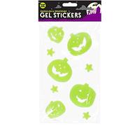 Gem Imports Glow in the Dark Halloween Pumpkin Gel Window Stickers