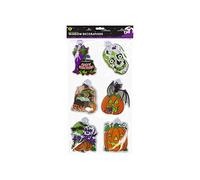 Gem Imports Halloween Assorted Stickers Window Decorations - Pack of 6