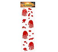 Gem Imports Halloween Gel Stickers | Scary Horror Window & Wall Stickers (Bloody Hands, 2 Count)