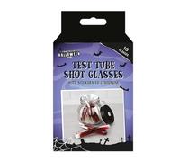 Gem Imports Halloween Test Tube Shot Glasses - Pack of 10