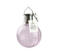 Gem Imports Iridescent Lilac Solar Powered Hanging Bauble Light, GAR5080OBGIMPLIL