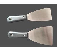 Gem Imports LTD Black & Brown Steel Paint Scraper Set, (2 Pack) - Easy-Grip, Ideal for Diverse DIY Projects