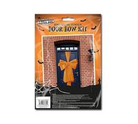 Gem Imports Orange Pumpkin Halloween Door Bow Decoration