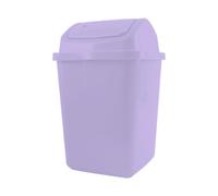 Gem Imports Pastel Lilac Plastic Swing Top Bin