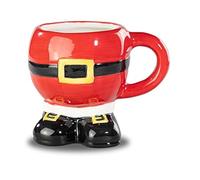 Gem Imports Santa Belly Ceramic Mug - Novelty Christmas Mug with Santa Belt & Boots - Festive Cup for Hot Chocolate, Tea & Coffee