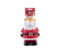 Gem Imports Squeaky Christmas Santa Claus Vinyl Dog Toy - Festive Holiday Pet Toy, Durable Chew & Play Toy for Dogs, Fun Xmas Stocking Filler