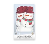 Gem Imports Wooden Snowman Bunting 2M
