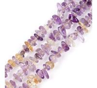 GEM-Inside 100pcs 6x8mm Freeform Gemstone Ametrine Chips Beads Bracelet Beads for Jewellery Making Strand 15''