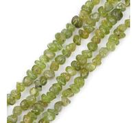 GEM-Inside 100pcs 6x8mm Freeform Gemstone Green Peridot Chips Beads Bracelet Beads for Jewellery Making Strand 15''