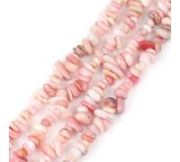 GEM-Inside 100pcs 6x8mm Freeform Gemstone Pink Opal Chips Beads Bracelet Beads for Jewellery Making Strand 15''