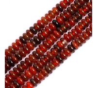 Gem-Inside 2x4mm Red Dream Agate Rondelle Stone Natural Gemstone Heishi Spacer Beads for DIY Bracelets Necklace Jewellery Making Craft Project Strand 15"