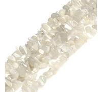 GEM-Inside 5-8mm Gray Moonstone Chips Gemstone Semi Precious for Jewellery Making 34" per Strand