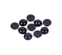 GEM-Inside 5Pcs 10mm Blue Sandstone Sand Stone Cabochons Stones Beads for Jewelry Making Bezels Tennis Statement Jewelry