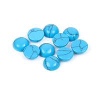 GEM-Inside 5Pcs 10mm Dyed Howlite Jasper Cabochons Stones Beads for Jewelry Making Bezels Tennis Statement Jewelry