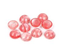 GEM-Inside 5Pcs 10mm Watermelon Crystal Quartz Cabochons Stones Beads for Jewelry Making Bezels Tennis Statement Jewelry