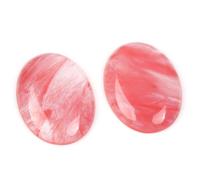 GEM-Inside 5Pcs 30x40mm Waterlemon Cherry Crystal Jasper Oval Cabochons Stones Beads for Jewelry Making Bezels Tennis Bracelet Statement Necklace Pendant Jewelry