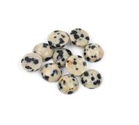GEM-Inside 5Pcs 8mm Dalmatian Dalmation Jasper Cabochons Stones Beads for Jewelry Making Bezels Tennis Statement Jewelry