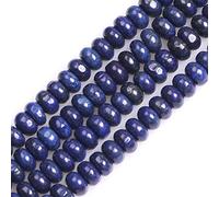 Gem-Inside 5x8mm Lapis Lazuli Rondelle Stone Natural Gemstone Heishi Spacer Beads for Bracelet Necklace Jewellery Making DIY Craft Project Strand 15"