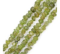 GEM-Inside 6X8mm Freeform Gemstone Green Peridot Beads Strand 15 Inch Jewellery Making Beads