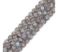 GEM-Inside AAA Grade 10mm Blue Rainbow Labradorite Round Gemstone Semi Precious Loose Beads for Jewellery Making 15"