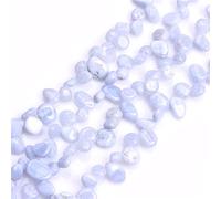 GEM-Inside Blue Chalcedony Chips 10-13mm Gemstone Semi Precious for Jewellery Making 15''