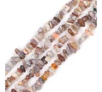 GEM-Inside Botswana Agate Chips 5-8mm Gemstone Semi Precious for Jewellery Making 34" per Strand